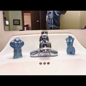 Female and male shaped scents soaps